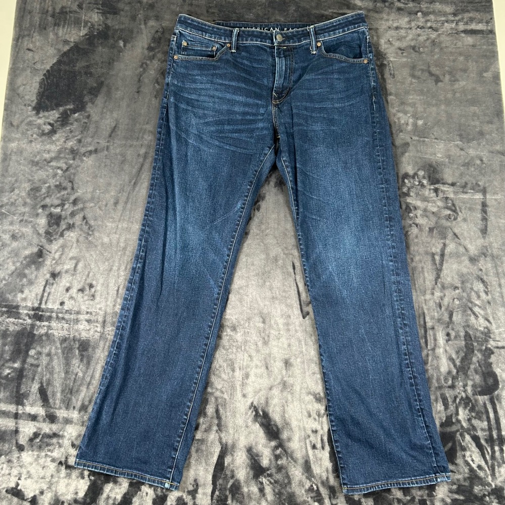 American Eagleโ Jeans Mens 36x34 Blue AirFlex+ Original Bootcut Dark Wash 2338